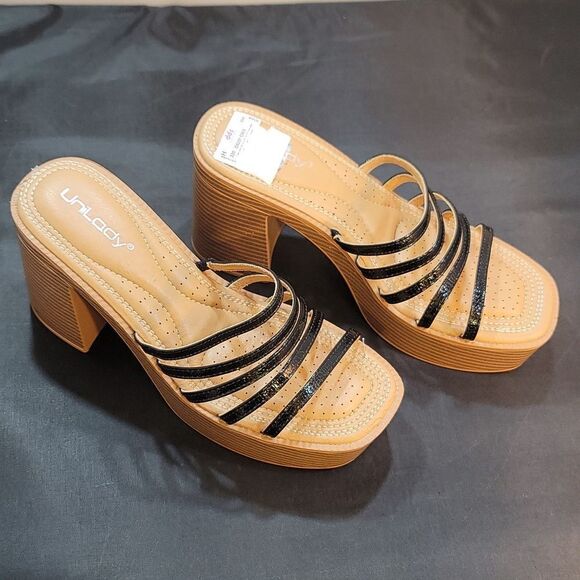 BRAND NEW UNILODY BLOCK HEEL WOMEN'S MULES R3 - Picture 8 of 13